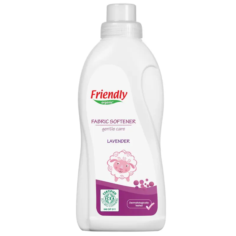 Friendly Organic Lavender-Scented Baby Fabric Softener – 750 Ml, Unscented White Formula 1