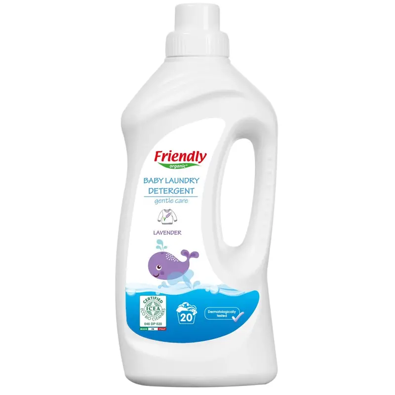 Friendly Organic Lavender-Scented Baby Laundry Detergent – 1L Gentle Formula 1