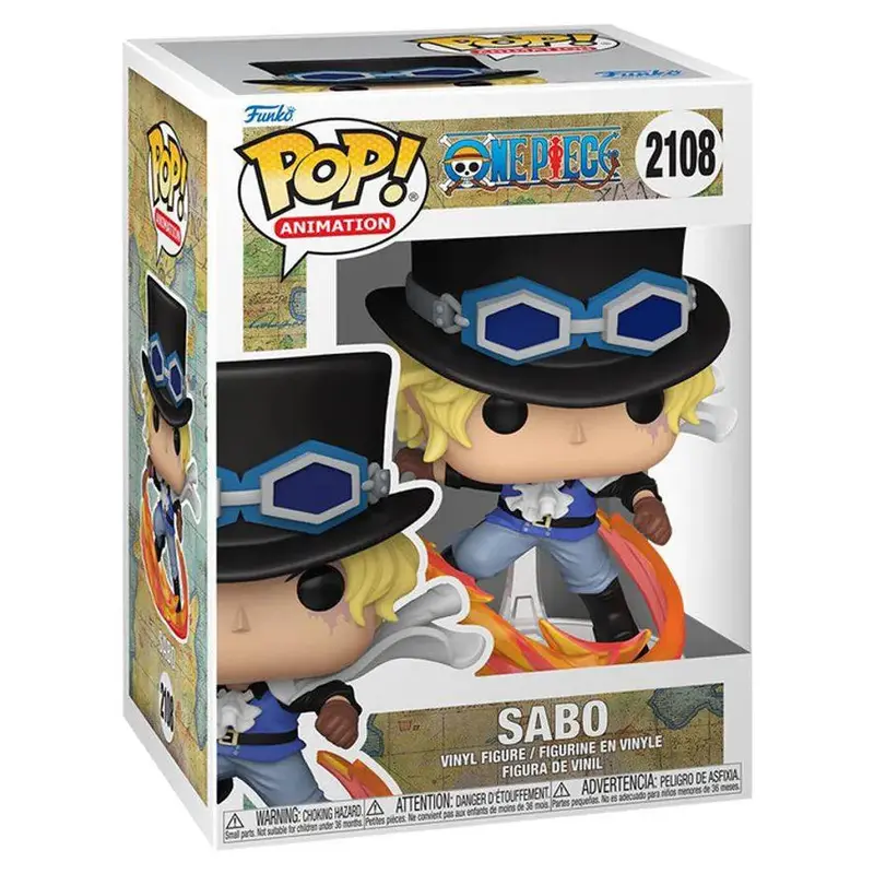 Funko Pop! One Piece Sabo Vinyl Figure – 12.2 Cm Animated Attack Pose 1