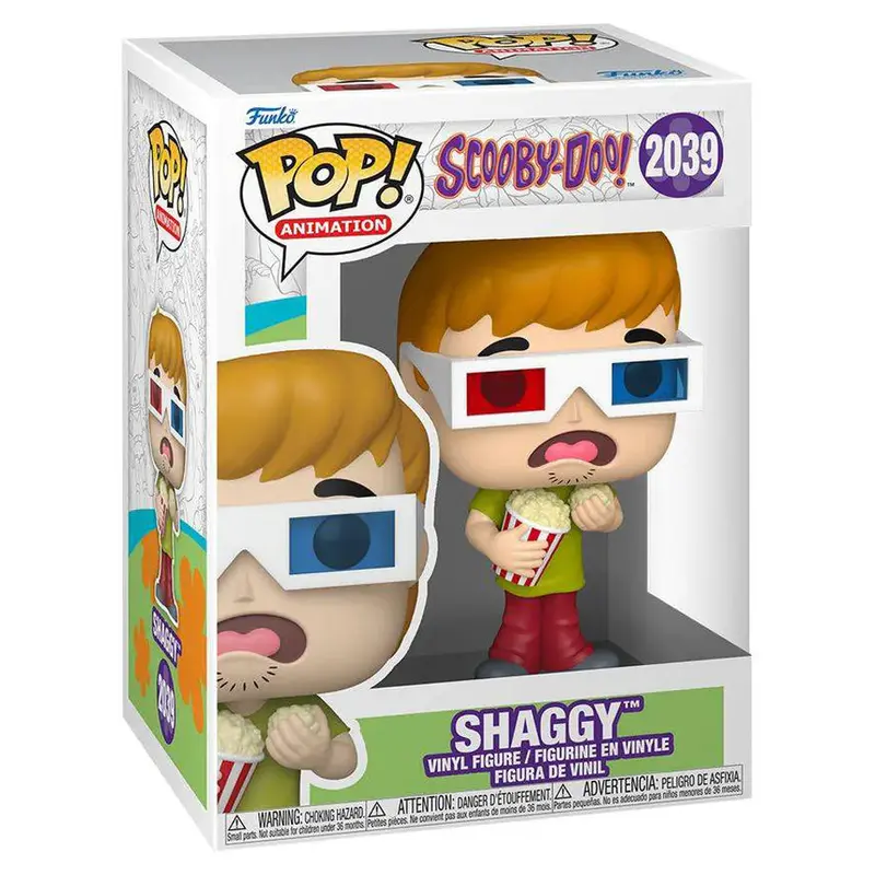 Funko Pop! Scooby-Doo — Shaggy Vinyl Figure Wearing 3D Glasses (11.2 Cm) 1