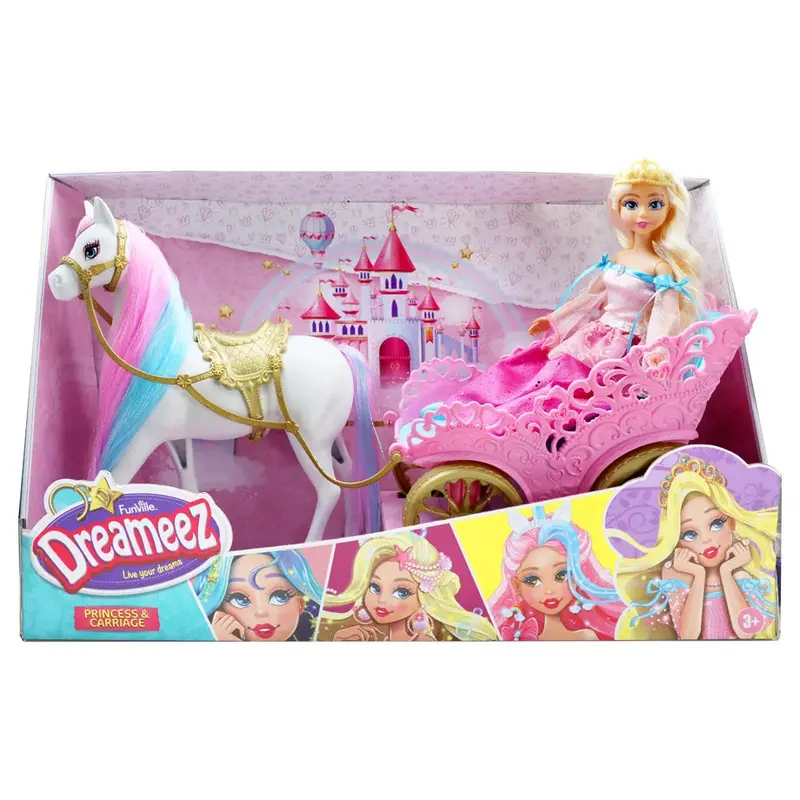 Funville Dreameez Princess Playset – Horse & Carriage Included 1