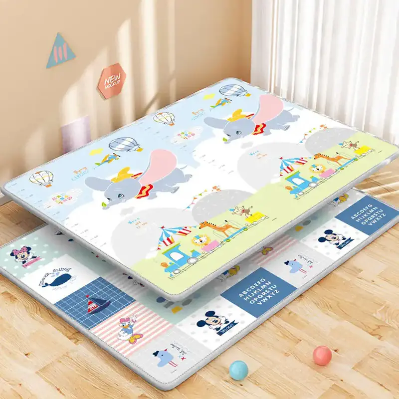 Galaxy Baby Reversible Play Mat – Elephant Print, 1Cm Thick Foam 1