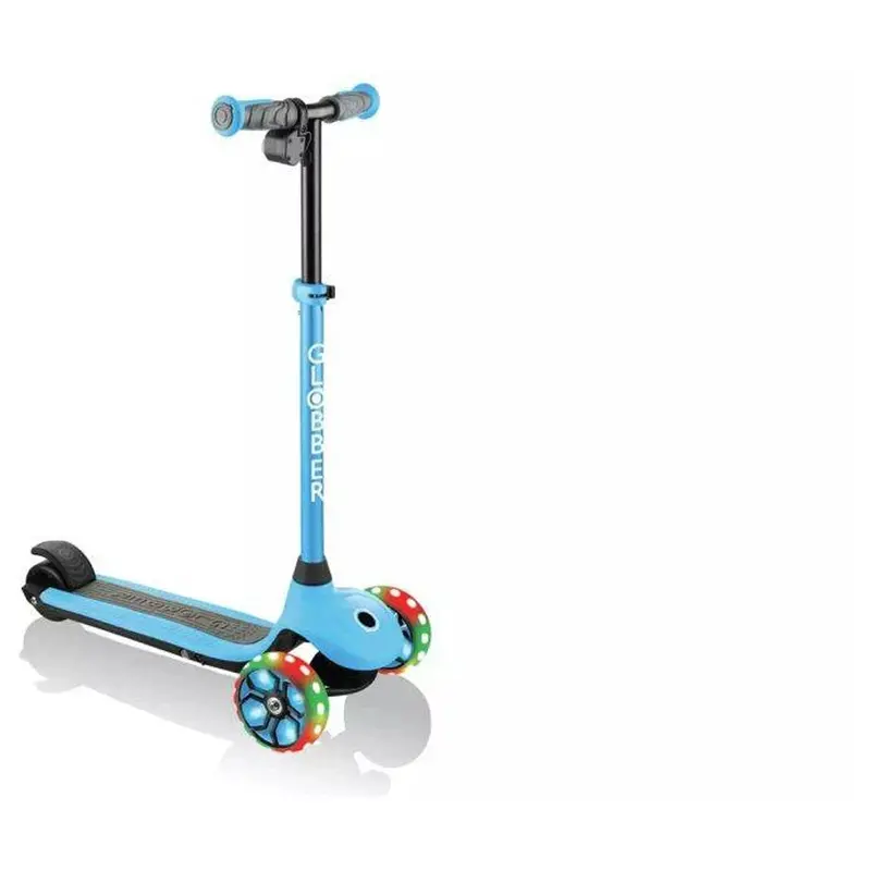 Globber E-Motion 4 Plus Electric Scooter – Sky Blue Foldable 3-Wheel Kick Scooter 1