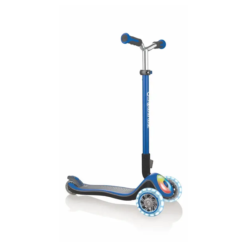 Globber Elite Prime Scooter – Light-Up Wheels, Navy Design 1