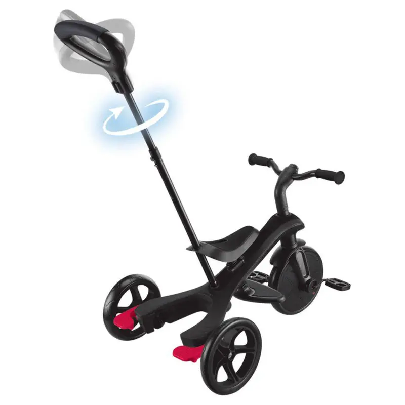Globber Explorer 4-In-1 Convertible Foldable Trike – Black 1