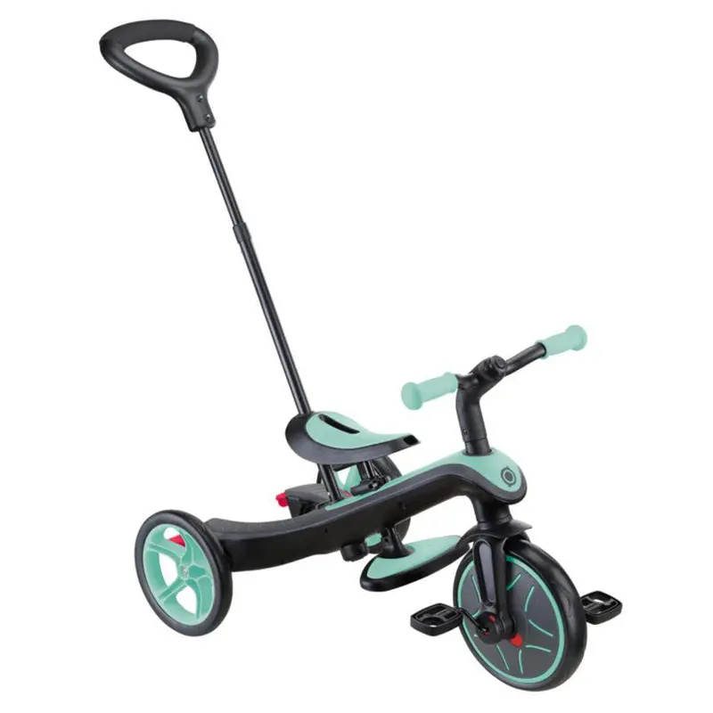 Globber Explorer 4-In-1 Convertible Foldable Trike – Mint Green 1