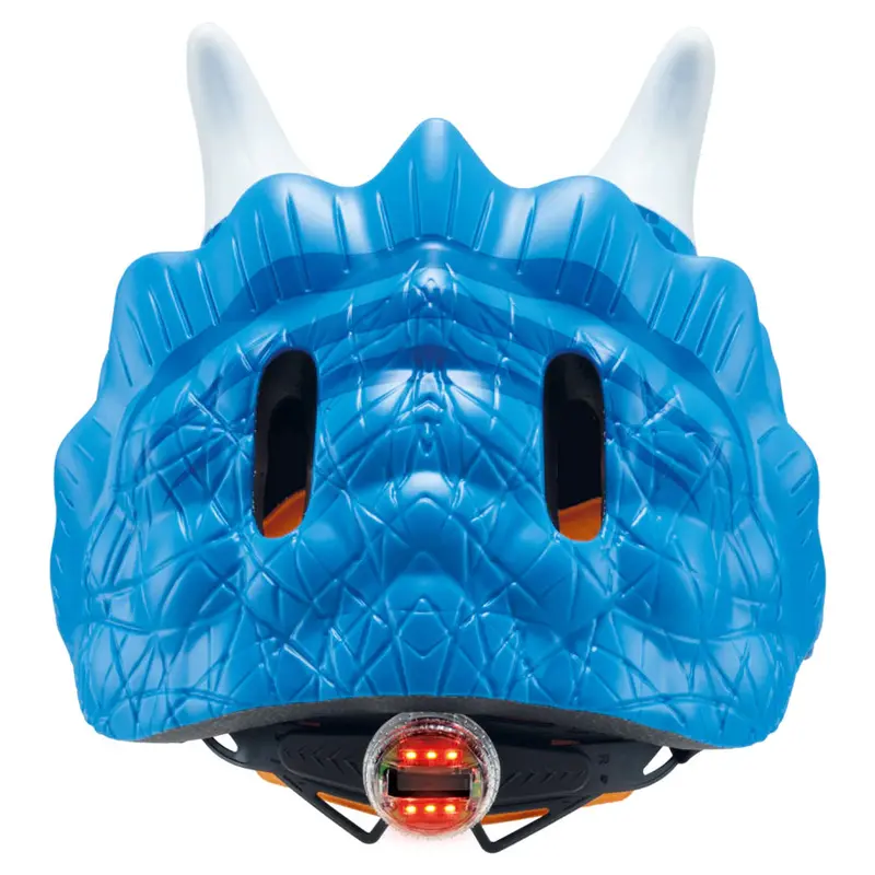 Globber Fantasy Triceratops Helmet – Blue Adjustable Fit (49–55 Cm) 1