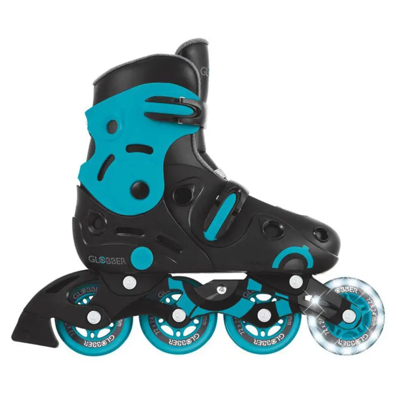 Globber Go Lights: Adjustable Inline Skates For Kids (Eu 34–37, Blue/Black) 1
