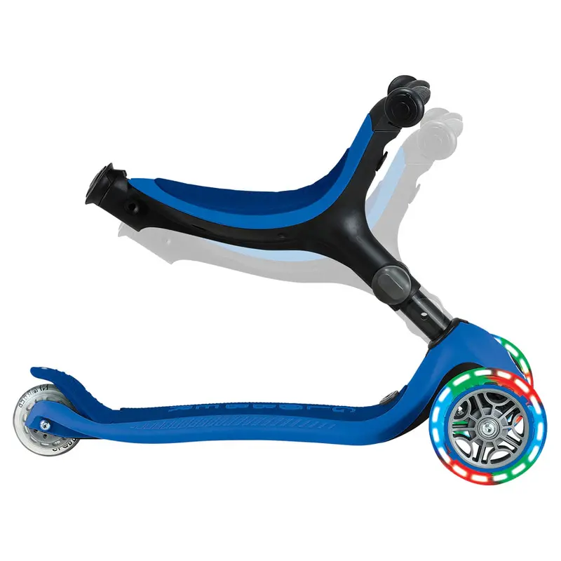 Globber Go Up Active Lights Scooter – 3-Wheel Foldable Kick Scooter With Removable Seat 1
