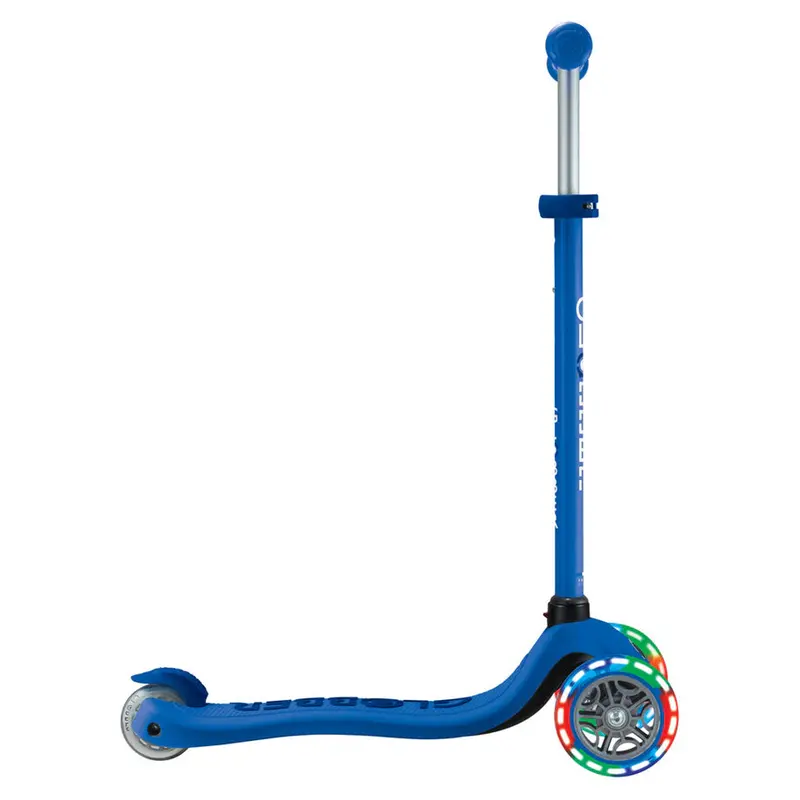 Globber Go Up Sporty Lights Scooter – Navy Blue 3-Wheel Kick Scooter With Seat 1