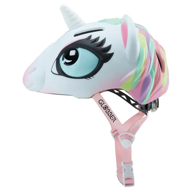 Globber Unicorn White Kids’ Safety Helmet – Stylish & Secure Fit 1