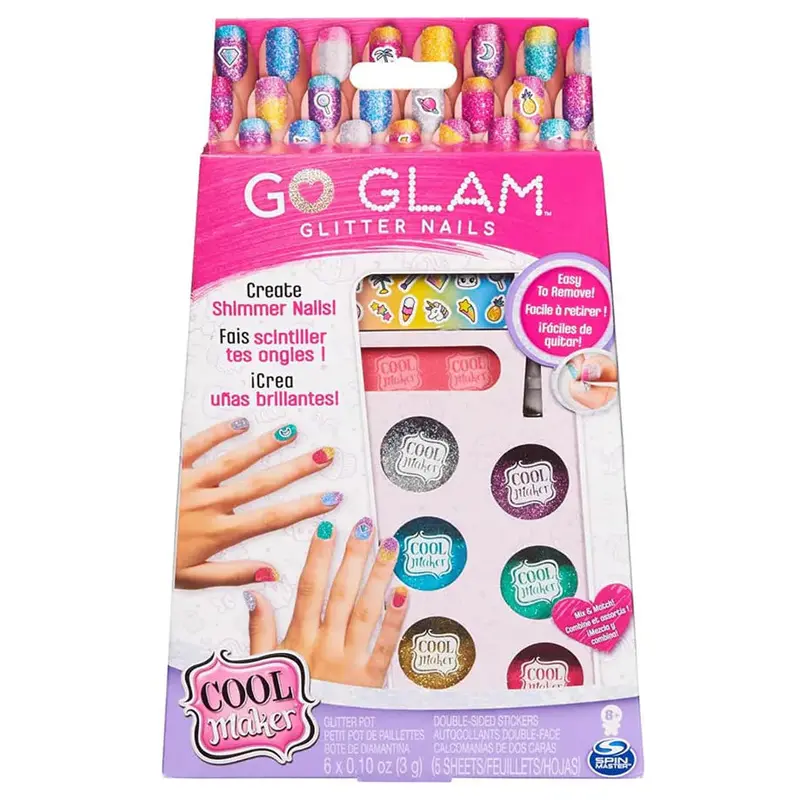 Goglam Glitter Nails Creative Kit – Sparkly Nail Art Set (Cool Maker) 1
