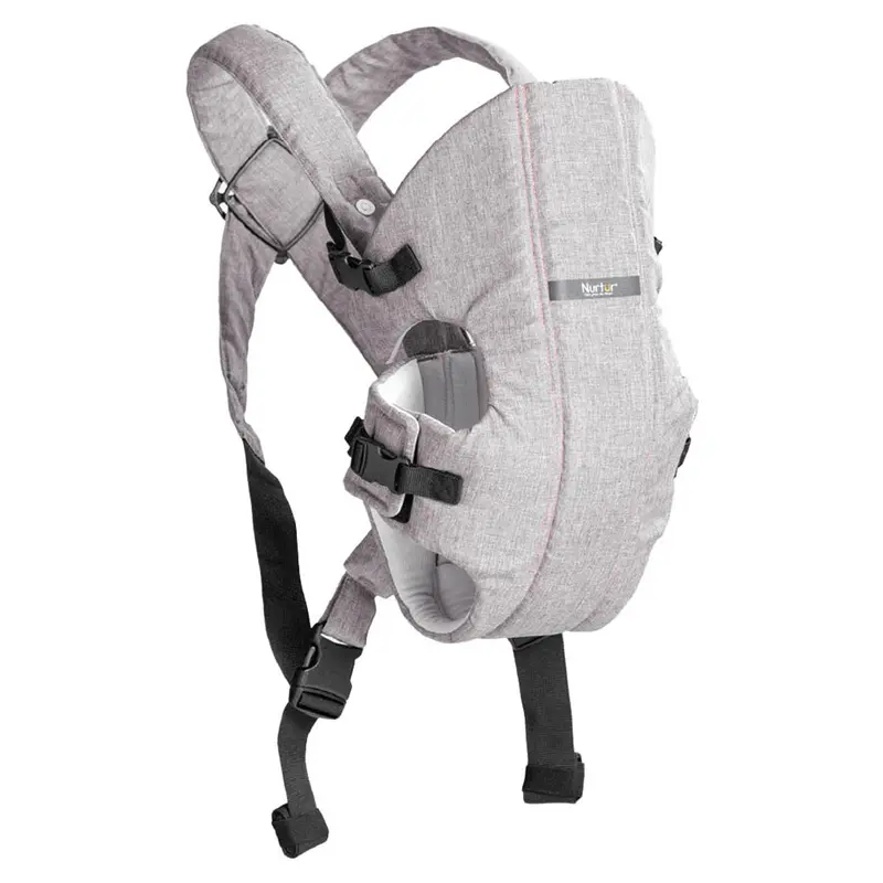 Grey Nurtur Dove Infant Carrier – Adjustable Dual-Position Wearable Carrier With Comfort Bib 1