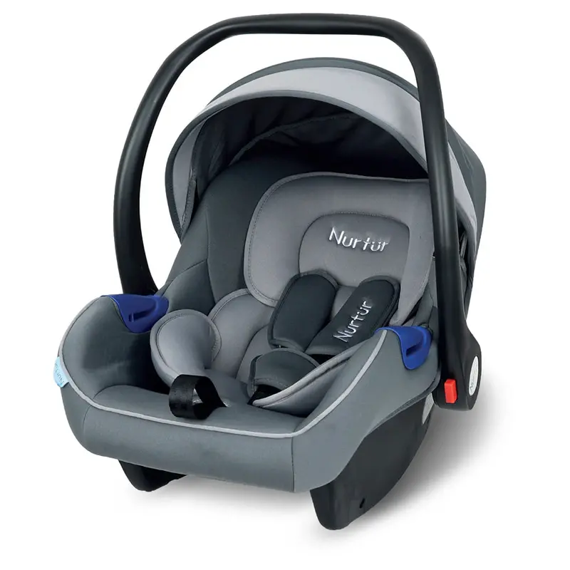 Grey Nurtur Nemo Infant Carrier – Ventilated Canopy, Padded Handle & Hands-Free Support 1