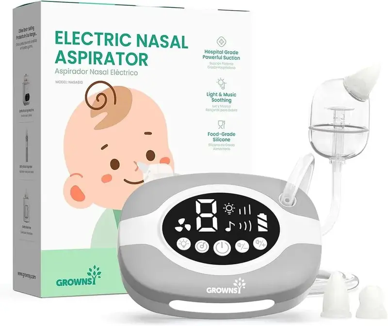 Grownsy Cordless Electric Nasal Aspirator For Babies 1