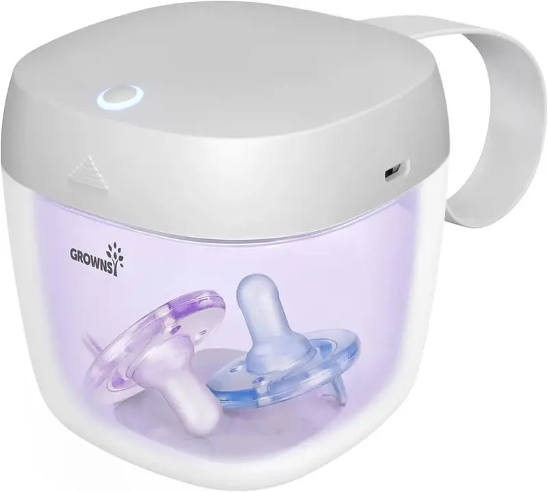 Grownsy Uv Pacifier Sterilizer With Rechargeable Usb Power 1
