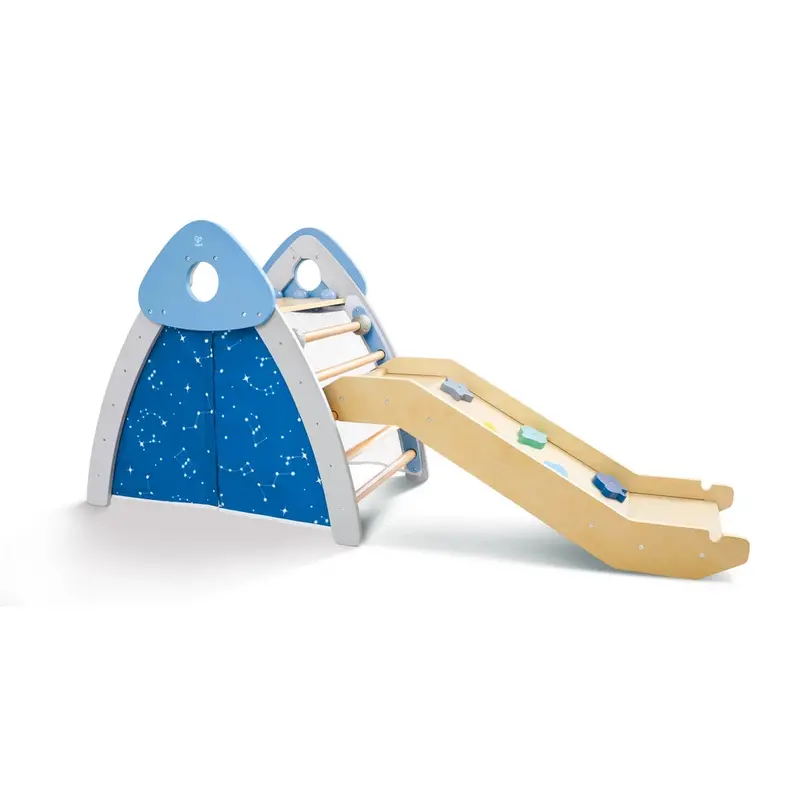 Hape 4-In-1 Climbing & Sliding Gym Set – Wooden Developmental Play System 1