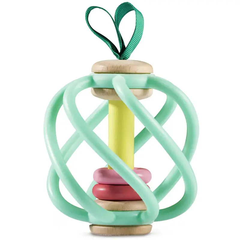 Hape Apple-Shaped Grab Toy With Textured Surface 1