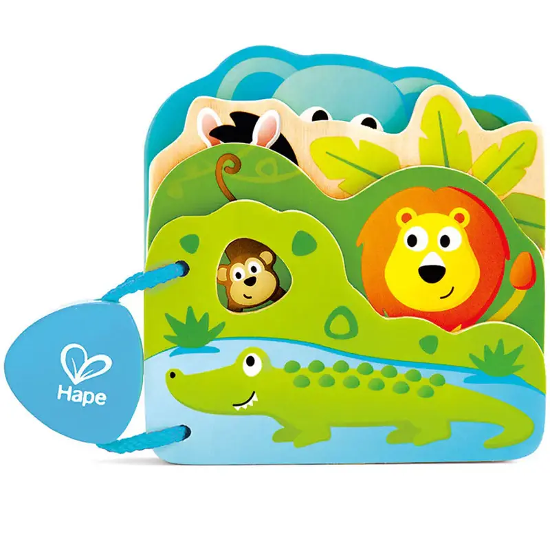 Hape Baby’S Wild Animal Board Book – Sturdy First Picture Book For Toddlers 1