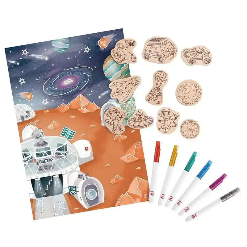 Hape Diy Magnetic Space Exploration Set – Mars Theme 1