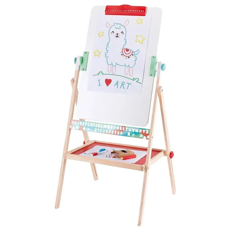 Hape Flip Flat Double-Sided Wooden Easel For Kids 1