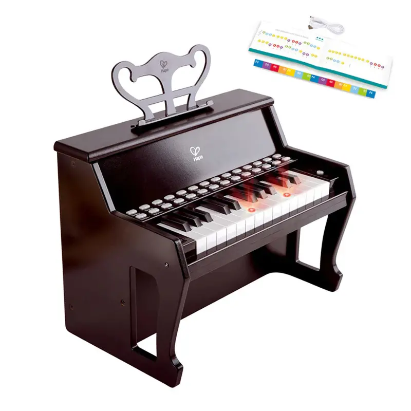 Hape Learn With Lights Piano – Interactive Musical Keyboard For Toddlers (Black) 1