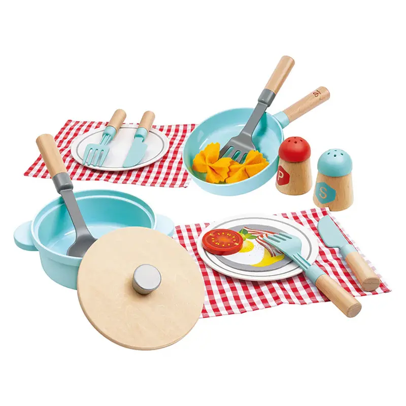 Hape Little Chef Wooden Cooking & Serving Play Set 1