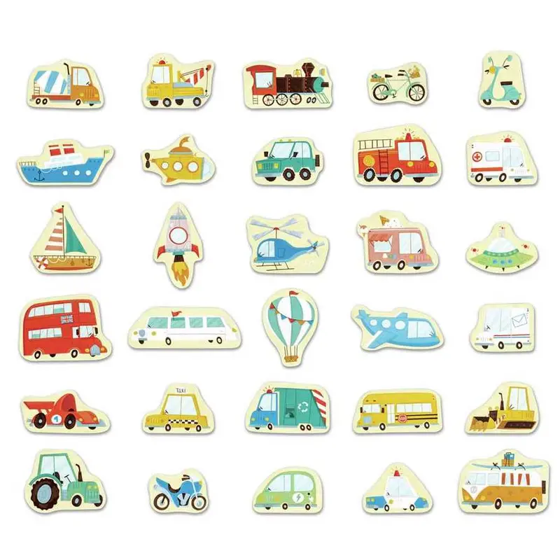 Hape Magnetic Vehicle Collection – Wooden Transport Set 1