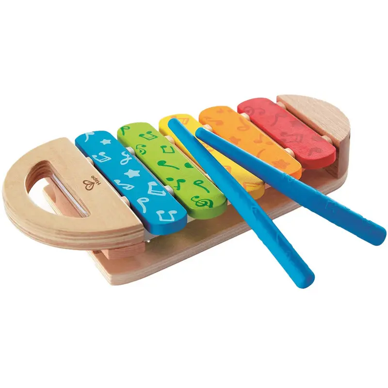 Hape Rainbow Xylophone – Wooden Tuned Note Instrument For Kids 1