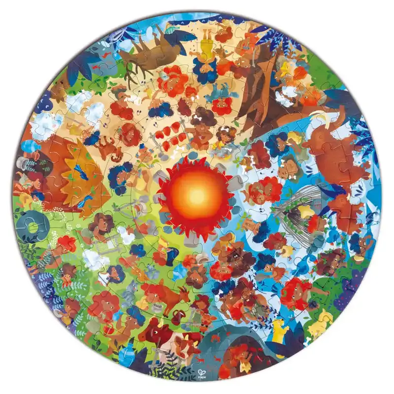 Hape Stone Age Puzzle: Prehistoric-Themed Wooden Jigsaw For Early Learners 1