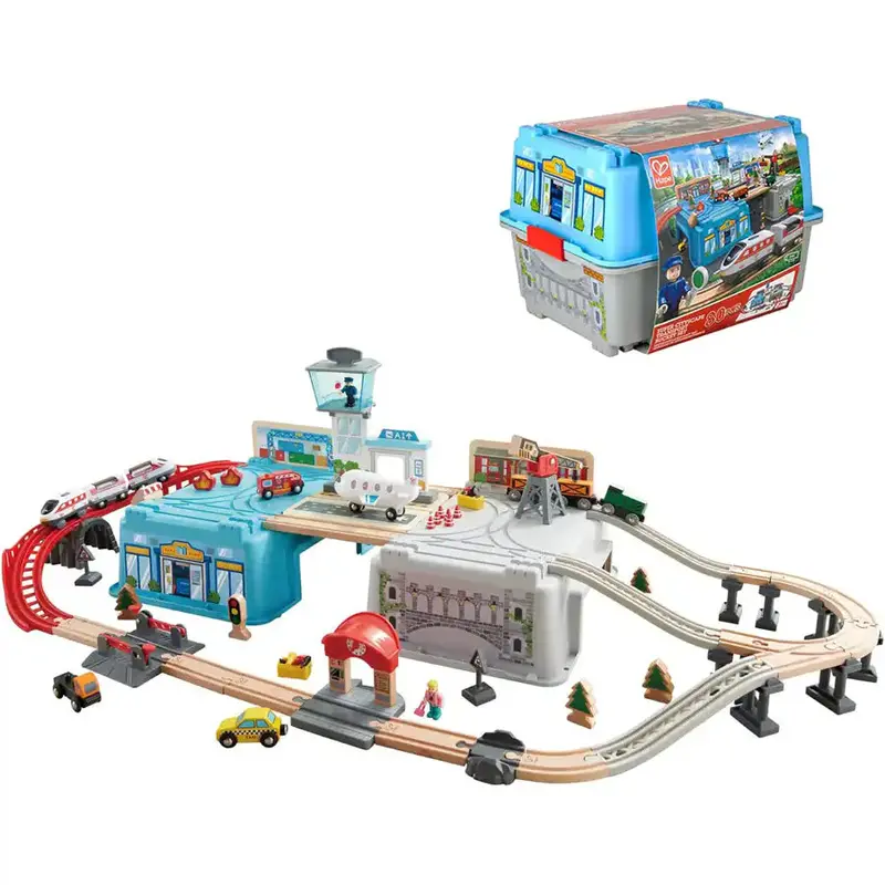 Hape Super Cityscape Transport Bucket Play Set 1