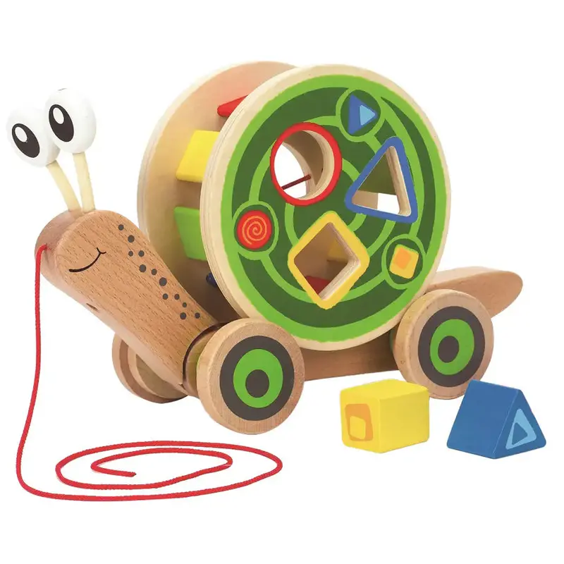 Hape Walk-A-Long Snail Toddler Toy 1