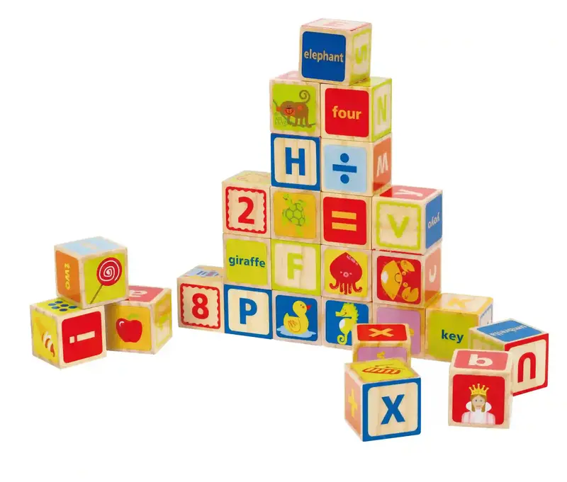 Hape Wooden Alphabet Building Block Set 1