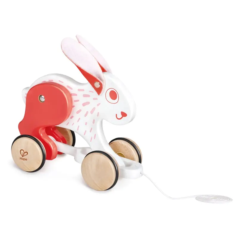 Hape Wooden Bunny Pull-Along Toy For Toddlers – Motor Skill Development 1