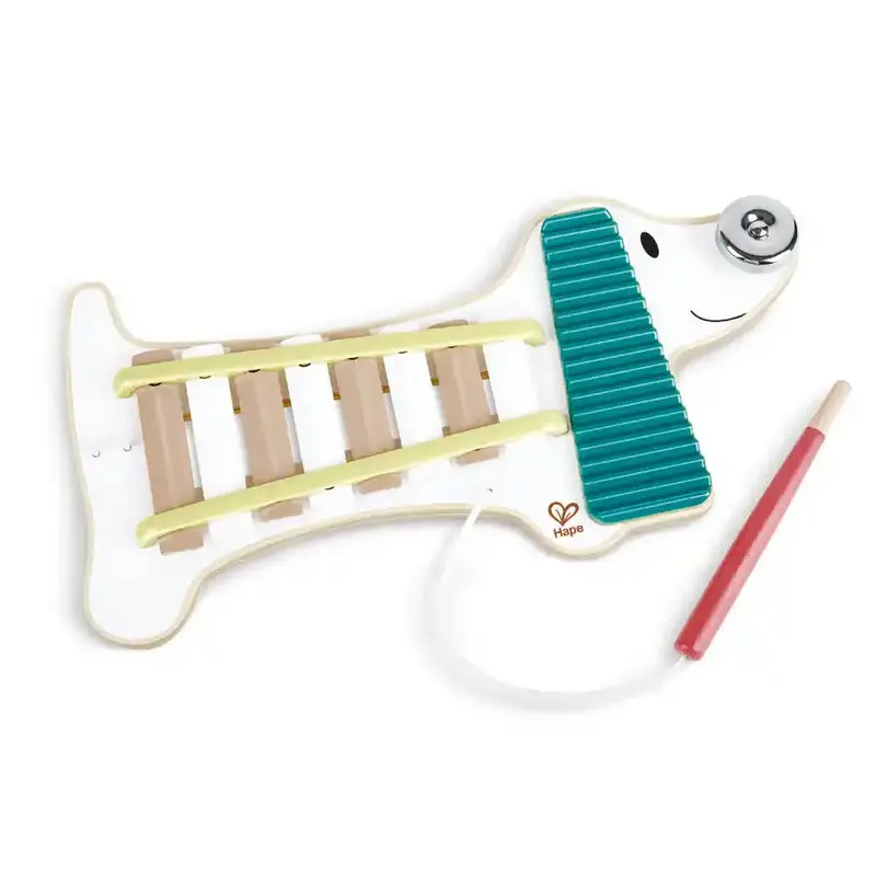 Hape Xylophone Dog Xenia: Melodic Wooden Percussion Toy 1