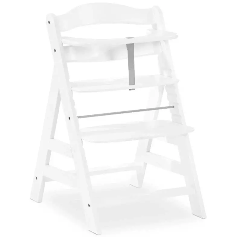 Hauck Alpha+ Adjustable High Chair – Sleek White Finish 1