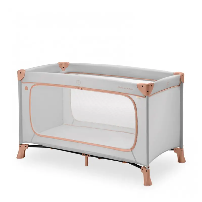 Hauck Dream N Play Plus Foldable Travel Crib With Carry Bag – Dusty Cork Finish 1