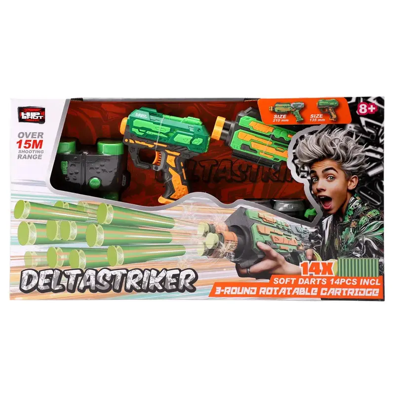 Hip Shot Dual Telescope-Style Soft Bullet Blasters – Extendable Barrel Design 1