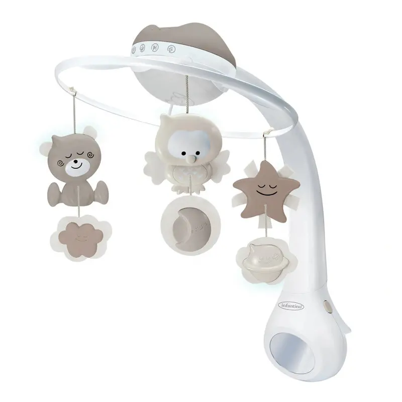 Infantino 3-In-1 Musical Projector Mobile (Brown Finish) 1
