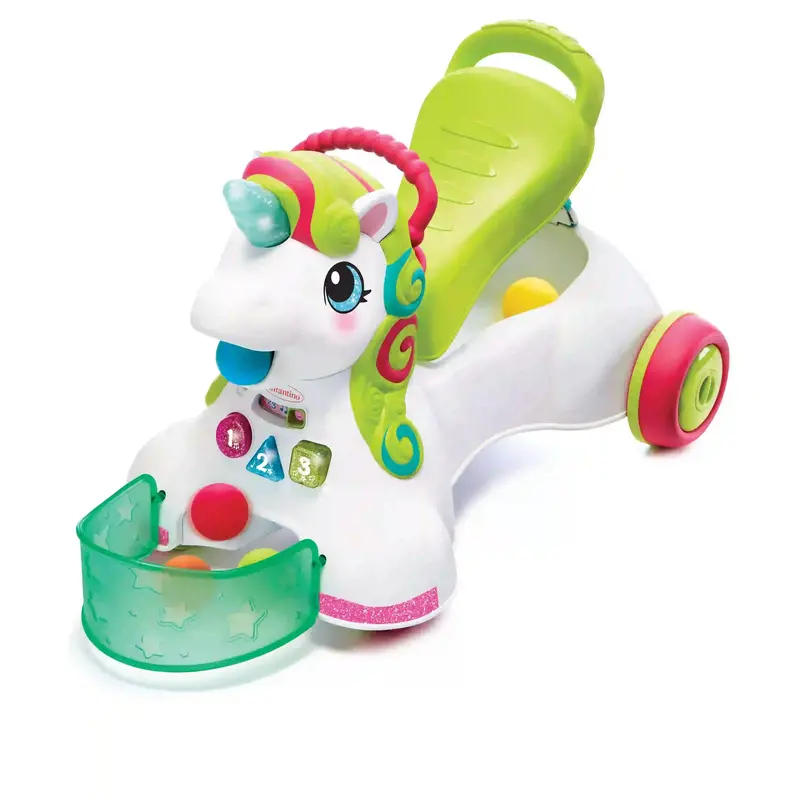 Infantino 3-In-1 Unicorn Ride-On – Sit, Walk & Ride Development Toy 1