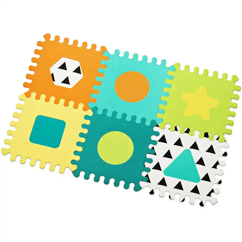 Infantino 6-Piece Soft Foam Puzzle Play Mat Set 1