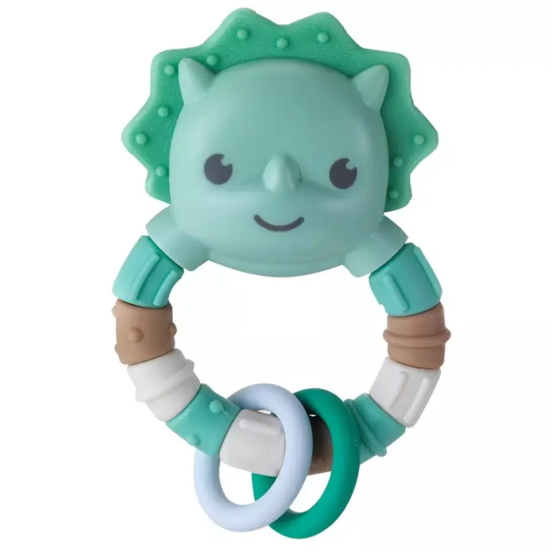 Infantino Dinosaur-Themed Silicone Teether For Babies 1