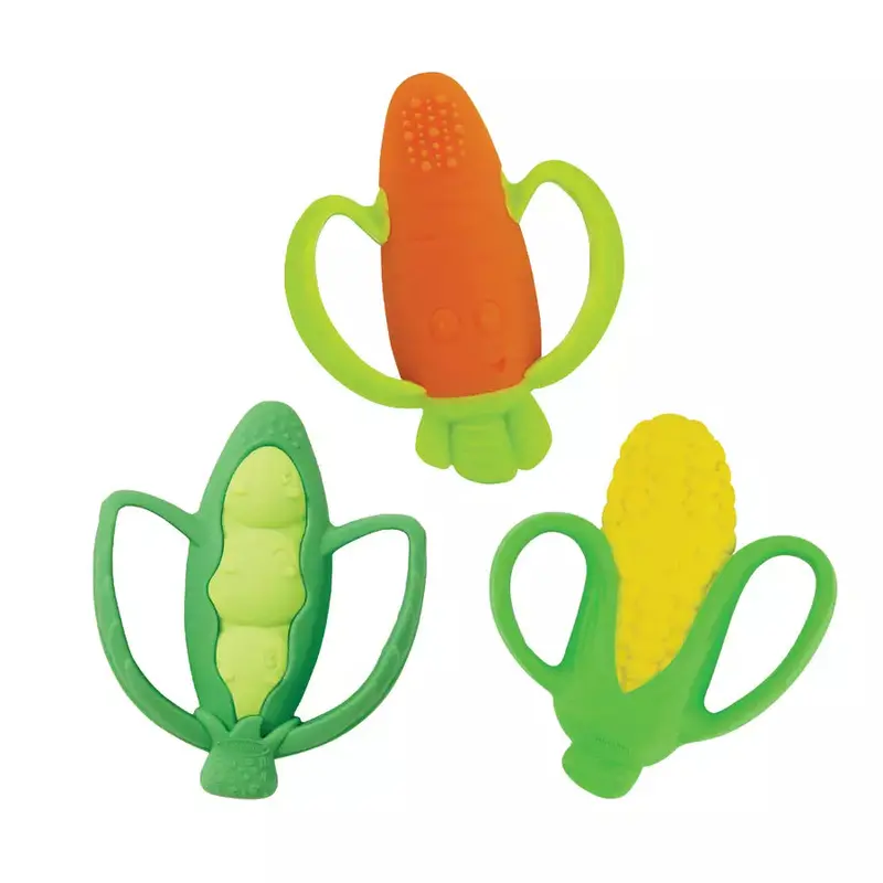 Infantino Farmers Market Teether Gift Set – Natural Chew Toys For Infants 1