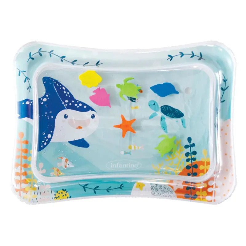 Infantino Jumbo Pat & Play Water Mat – Ocean-Themed Tummy Time Mat 1