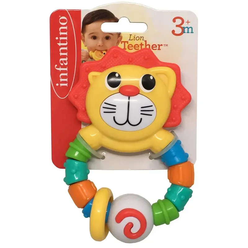 Infantino Lion Teether For Soothing Gum Relief 1