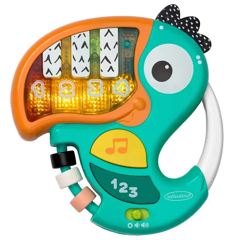 Infantino Musical Toucan Piano & Number Learning Toy (Green) 1