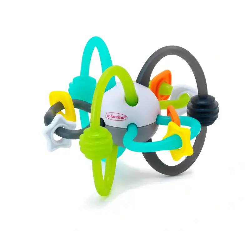 Infantino Shake & Teethe Flexible Rattle Ball 1