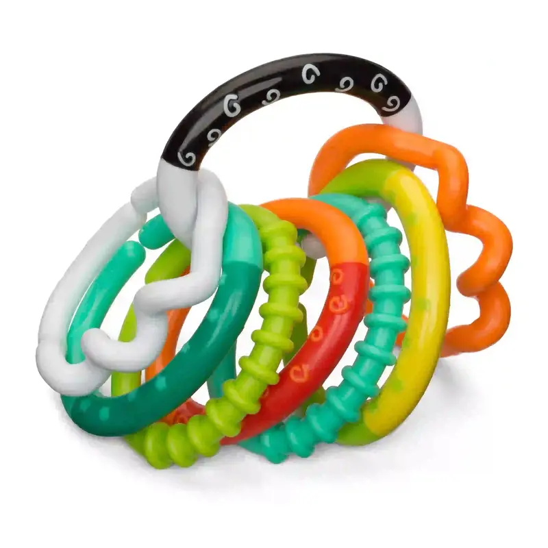 Infantino Textured Ring Link Set For Sensory Play 1