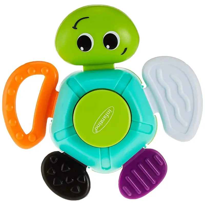Infantino Turtle-Shaped Rattle For Newborns 1