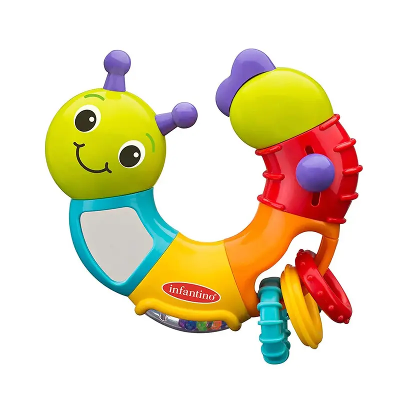 Infantino Twist & Play Caterpillar Rattle For Infants 1